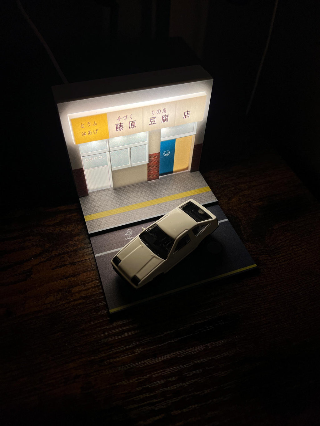 Initial D Anime Inspired AE86 Diorama 1/64 Scale