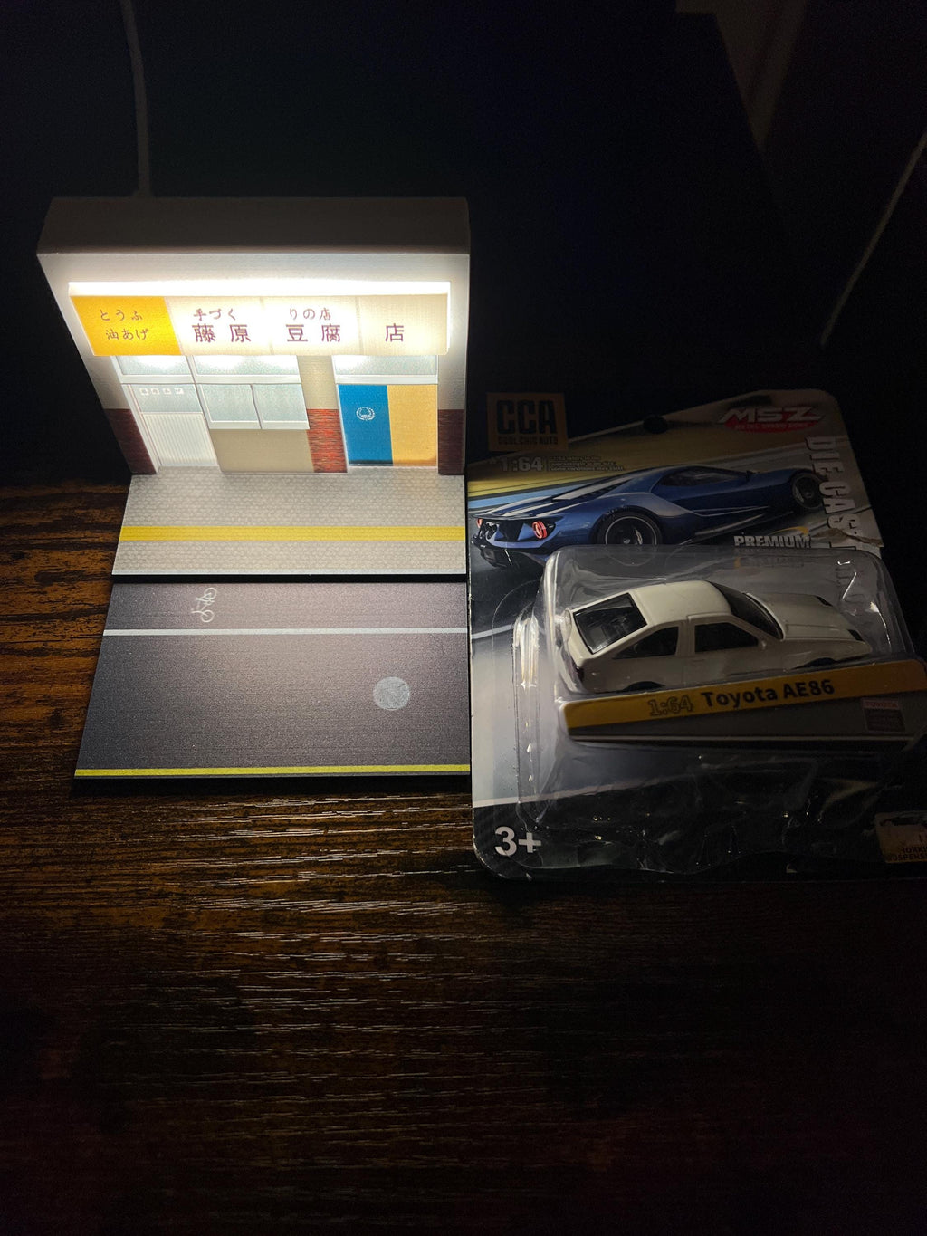 Initial D Anime Inspired AE86 Diorama 1/64 Scale