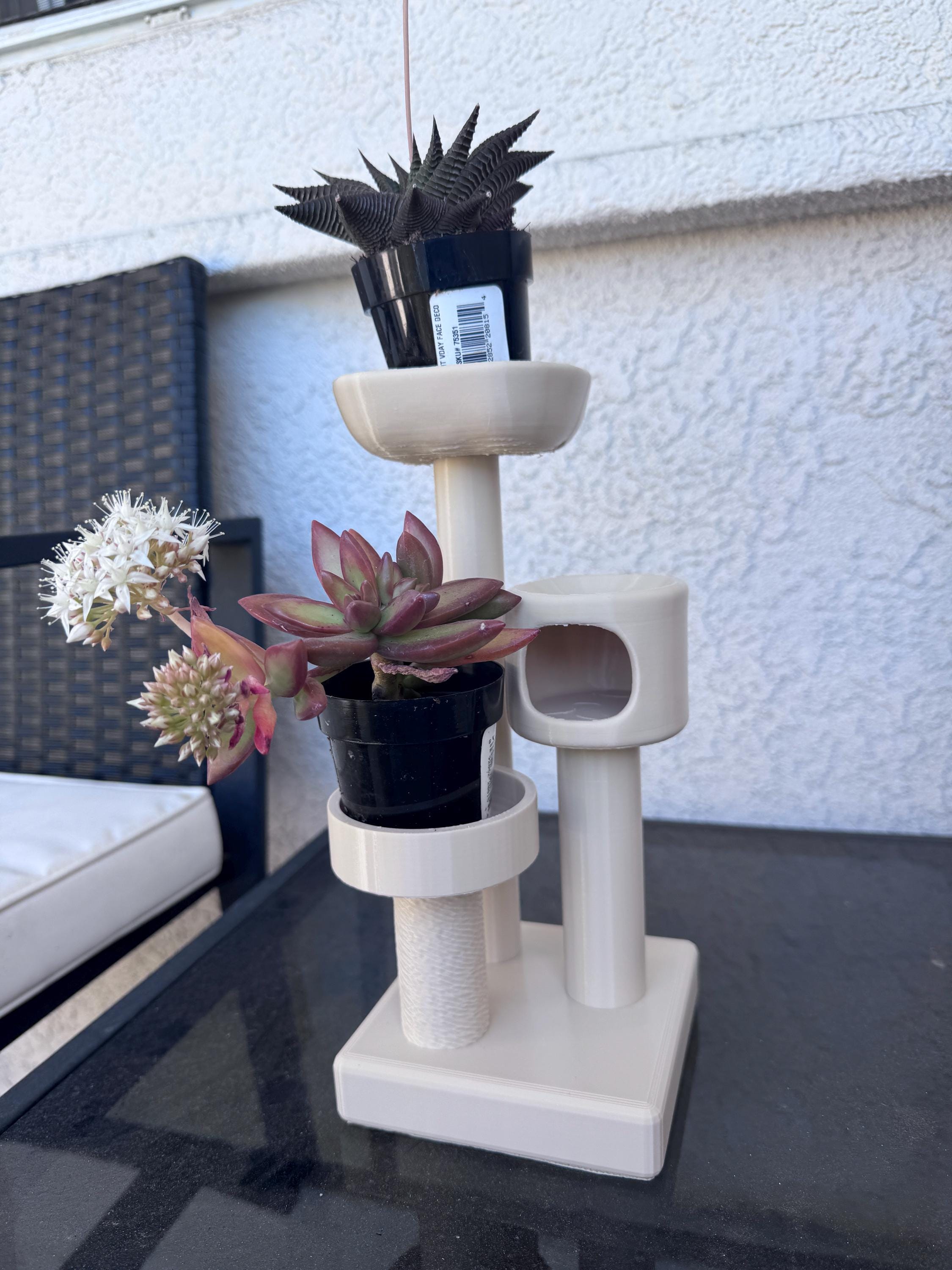 Cat Tree Plant Stand – Multi-Level Succulent Holder