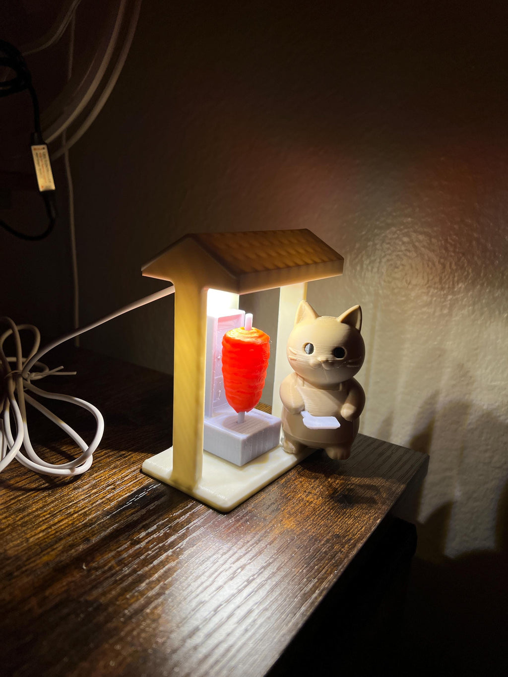 El Michi Taquero – 3D Printed Cat Taco Stand Figurine