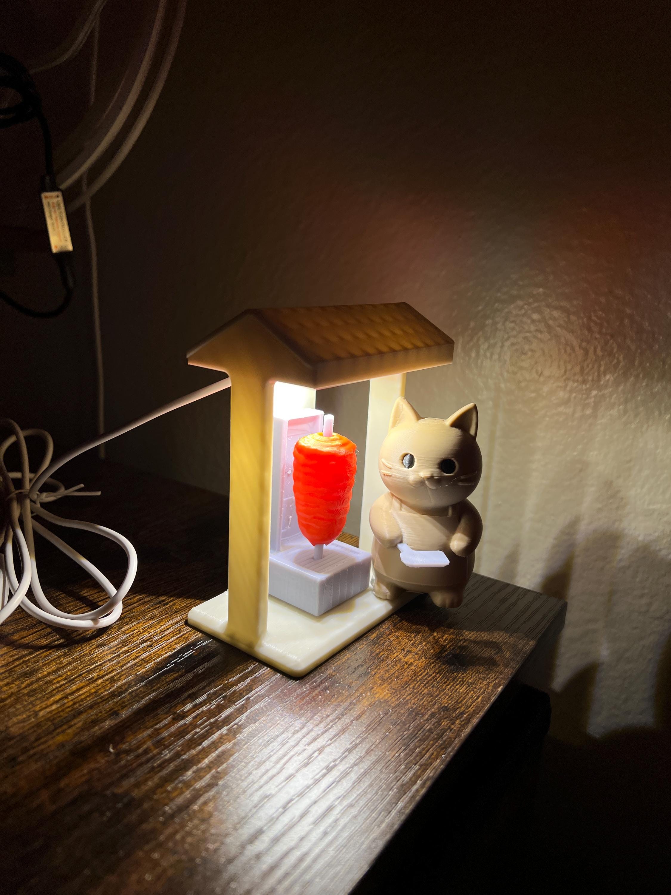 El Michi Taquero – 3D Printed Cat Taco Stand Figurine