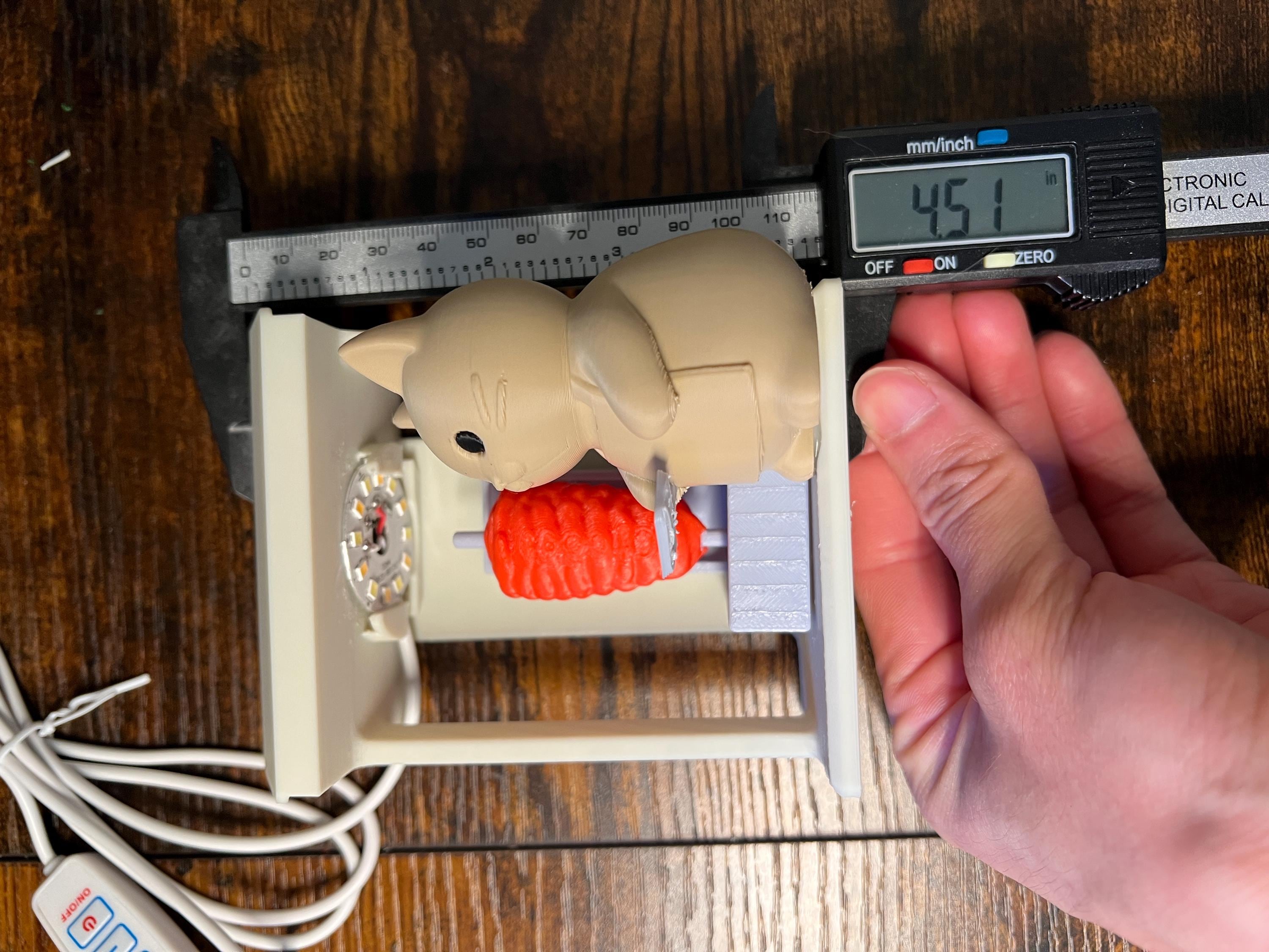 El Michi Taquero – 3D Printed Cat Taco Stand Figurine