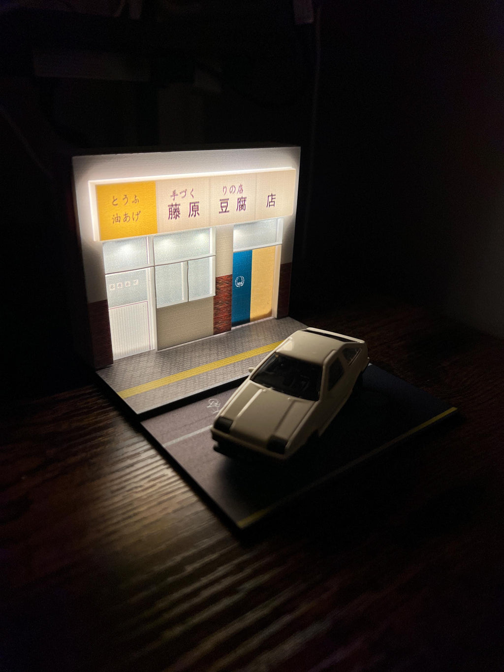Initial D Anime Inspired AE86 Diorama 1/64 Scale