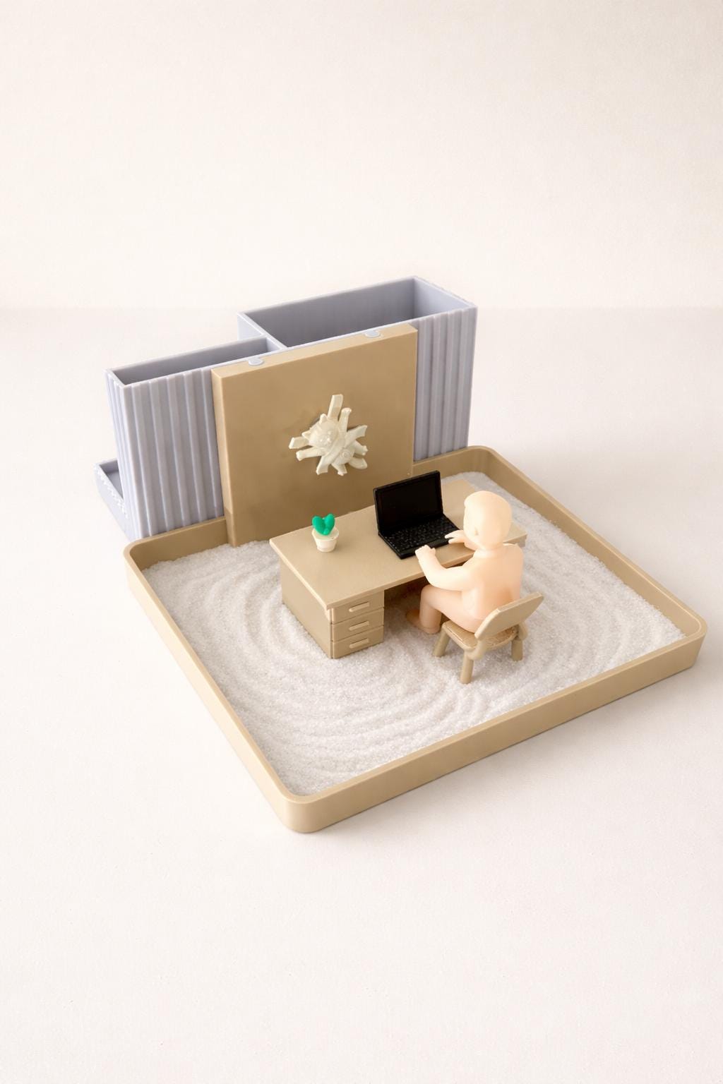 Zen Garden with Desk Organizer Office Decoration